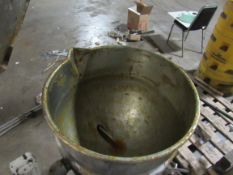 20-Gallon Groen Jacketed and Tilting Kettle with air operated mixers. Free removal and loading -