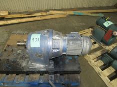 David Brown Gear reducer and drive motor. Heavy Duty on base. Removal and loading free. Optional