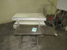 Stainless Steel Conveyor - 2-Tier Motorized Poly Belt/Roll Conveyor, 36 in. Length, SS Frame/Base (