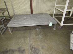 Stainless Steel Work Platform 4 ft. x 6 ft. - - Removal and loading charges are included -Optional