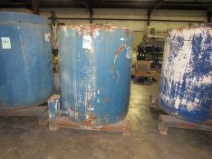 Clawson Approx. 345 Gallon Steel Totes - forkliftable and stackable with 2