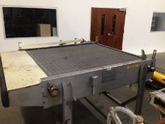 Taylor 5x7 Bi Direction Accumulation Dump Table Last used in Salad Dressing Plant for different