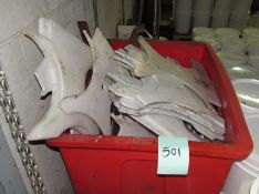 One lot rotary filler change parts. Removal and loading free. Optional palletizing $45.00. Located