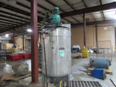 200 Gallon chocolate melt tank with built in water heater jacketed and insulated. 2HP Motor 230/460V