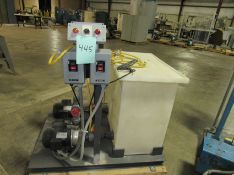 ChemTainer Dual Pumps Chemical Treatment tank with two identical stainless steel Ebara Dynamic Pumps