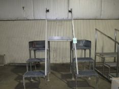 Steel Dual Step Ladder Work Platform - - Removal and loading charges are included -Optional