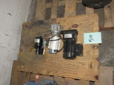 One lot - three gear reducer with motors. Removal and loading free. Optional palletizing $45.00.