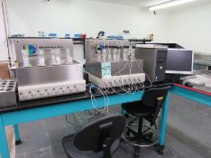 BioScience Biodegradability Test Instrument. Two chambers one used as back up, with bottles, and