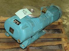 Ruvac Leybold Vacuum Pump Model WA501' Serial #L901200004 and 3HP Electric Motor, 200/230/460Volt.