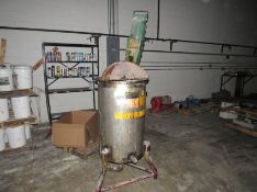 United Utensil Stainless Steel Tank, approx. 50 Gallon, with Hanger door, Lightennin type mixer with