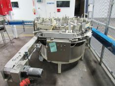 Homppman Model bottle scrambler bottle feeder. Removal and loading free. Optional palletizing $145.