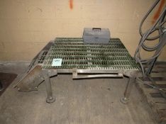 Stainless steel work platform with adjustable legs, two steps. 34