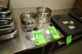 S/S Sifters with (3) S/S Lids, 6-1/2