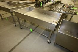 S/S Portable Draining Table - Top Dimensions Aprox. 59-1/2