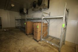 5-1/2 Sections of 2-High Pallet Racking with Cage Beds, Aprox. 96