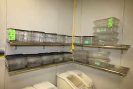 (12) Cambro 12 Qt. and (8) Rubbermaid 3.5 Gal. Bins with Lids - Aprox. 18
