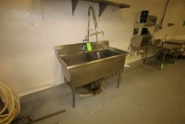 Double Bowl S/S Sink with Sprayer and Faucet, Overall Dimensions 53