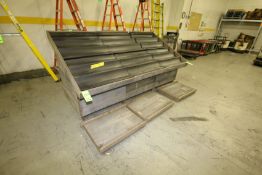 6-Channel Wooden Produce Display - Overall Dimensions Aprox. 109