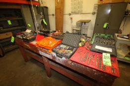 Contents of Shop Table includes Tool & Die Set, Drill Sets, Hand Tools, Knockout Punch Set,