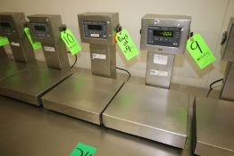 Weigh-Tronix Digital Scales, Model QC-3265, S/N 020082 and S/N 030703 with 13-1/2