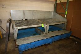 Warehouse Aluminum Containment Station, 2-Stations, Overall Dimensions Aprox. 119