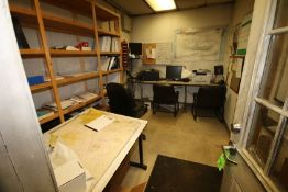 Contents of Shop Offices includes: (4) Chairs, (2) Desks, (1) Double Door Storage Cabinets, (1)