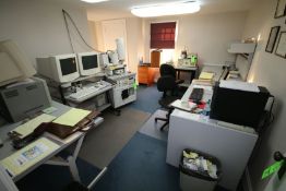 Contents of Office, Include 3-Desks, 2-Rollar Chairs, 1-Computer Desk, and Other Present Contents