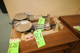 Ohaus Triple Beam Balance, 800 Series, Capacity 5 lbs. 2 oz., AND Ohaus Triple Beam Balance,