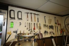 Lot of Assorted Tooling, Includes Screw Drivings, C-Clamps, Extension Cords, Hammers, Wrenches,