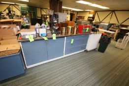 Fisher Scientific Lab Counter, with Cupboards and Drawers, Overall Dims.: 108