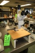 Nikon Microscope, M/N SMZ-2T, with R.J. Lee Instruments Stand, S/N 05950009, AND EMT Microscope, S/N