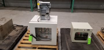 Elnor Vacuum Pump, Type BA327CMR with Berstgefahr Distillation Apparatus and Enclosure, 220 - 240 V,