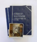 1797 cartwheel twopence and three 1967 Irish coins,