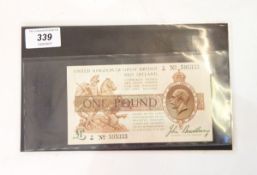 £1 note, third issue,