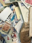 Box of various stamps,