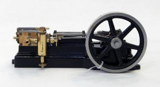 Stuart steam engine with spare screws and bolts, and other items etc.