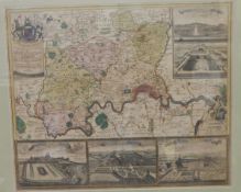 Antique handcoloured engraved map... 