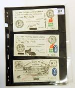Three Prif Pryfora Cymru Limice Swllt (all cancelled) and 1,