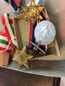 Upper Burma Volunteer Rifles medal, long service volunteers medal 1939-45 Star,