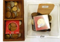 Various coins including two £2 coins etc.