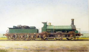 Philip J T Reed (20th century British) Pair of watercolours 