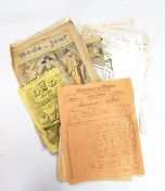 Quantity of ephemera including invoices,