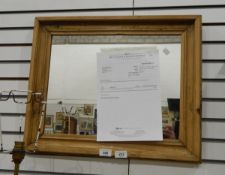 Wall mirror after the antique with swan neck pediment and gilt moulded frame