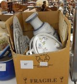 Part dinner service Tuscan fine English bone china, 'Twilight Rose' including meat plates,