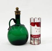 Mid- 18th century wine glass with air twist stem and flared trumpet bowl (chip to rim),