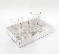 10 Georgian glass rummers of assorted sizes