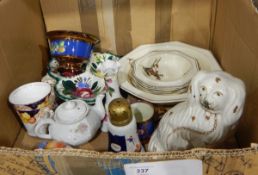 Assorted ceramics including a dessert service 'Fenton' octagonal shaped dishes,