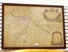 Handcoloured map of Poland 