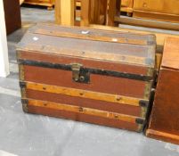 Dome-topped trunk and a stained pine dome-topped trunk (2)