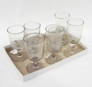 18th century glass rummer,